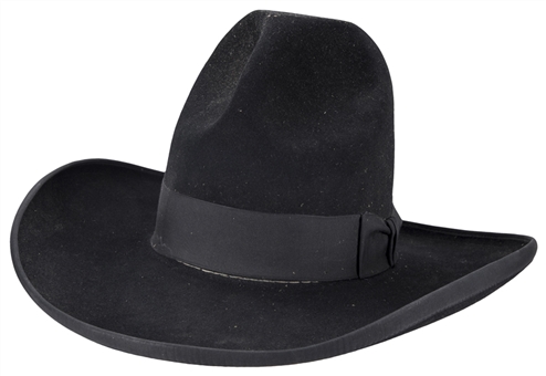 Kareem Abdul-Jabbar Personally Owned Black Stetson Cowboy Hat (Abdul-Jabbar LOA)